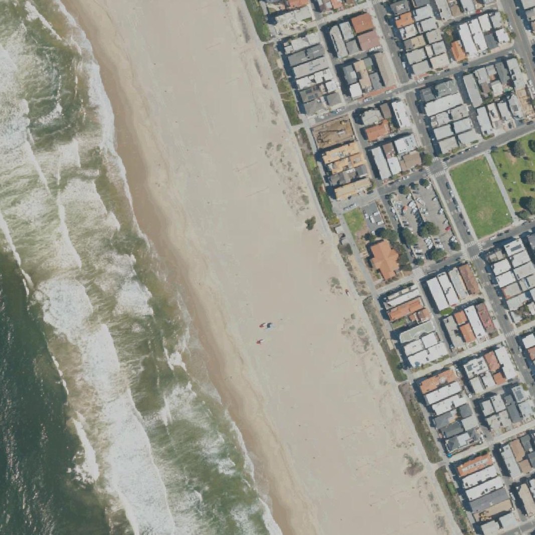 Aerial map of Manhattan Beach Strand Parcourse