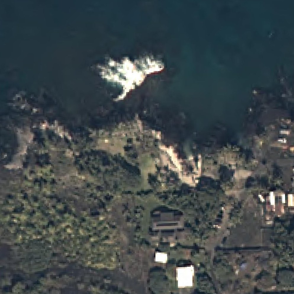 Aerial map of Manini Beach