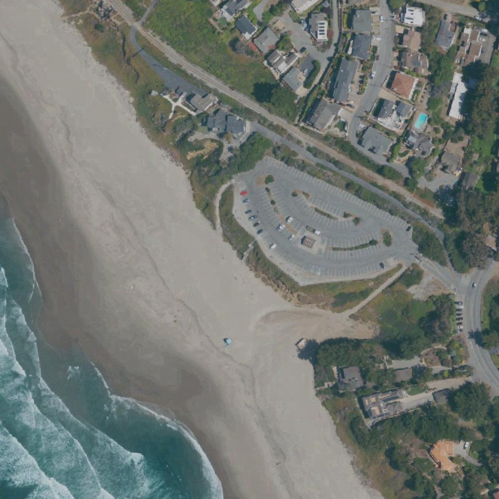 Aerial map of Manresa Main State Beach
