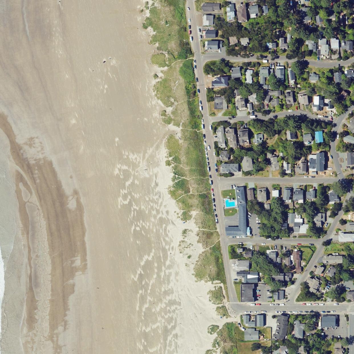Aerial map of Manzanita Beach