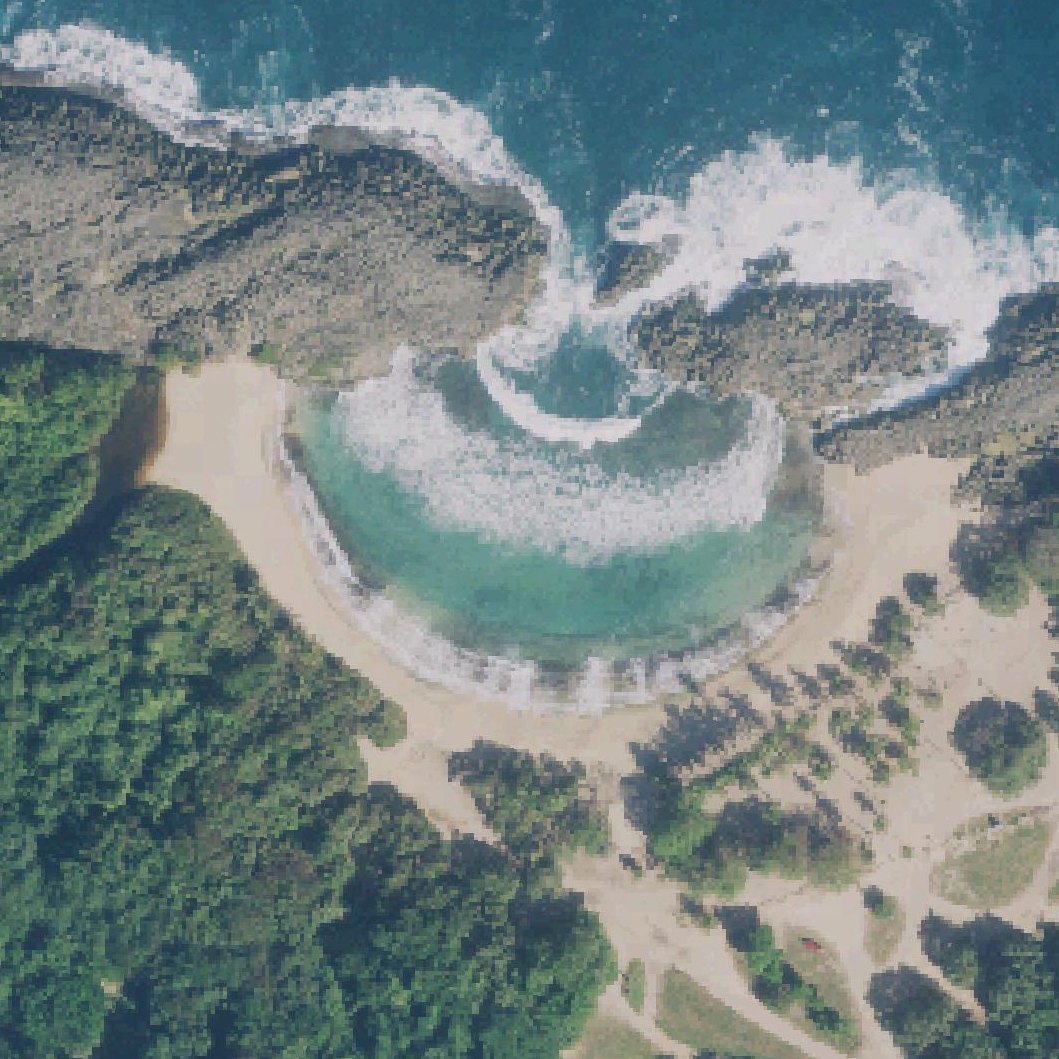 Aerial map of Mar Chiquita Beach