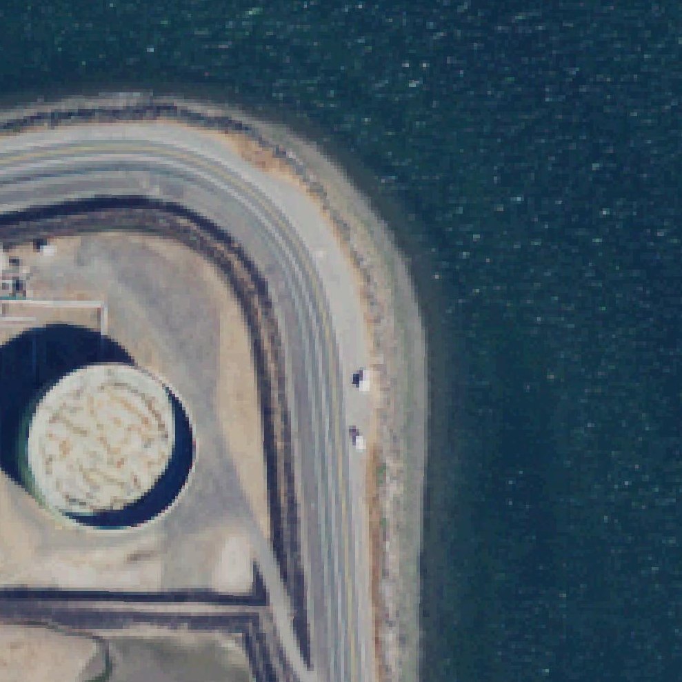 Aerial map of March Point Beach Access