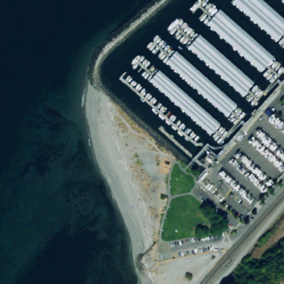 Aerial map of Marina Beach
