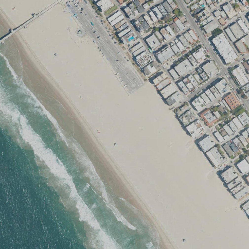 Aerial map of Marina Del Rey Beach