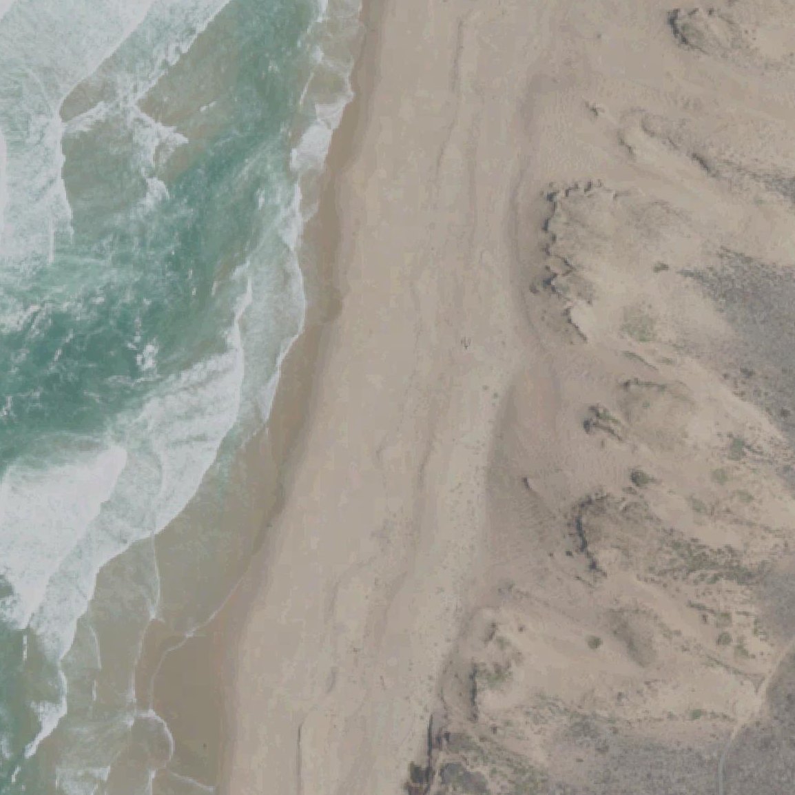 Aerial map of Marina State Beach