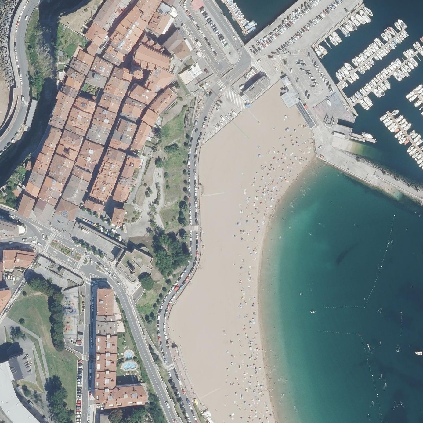 Aerial map of Markobe Hondartza
