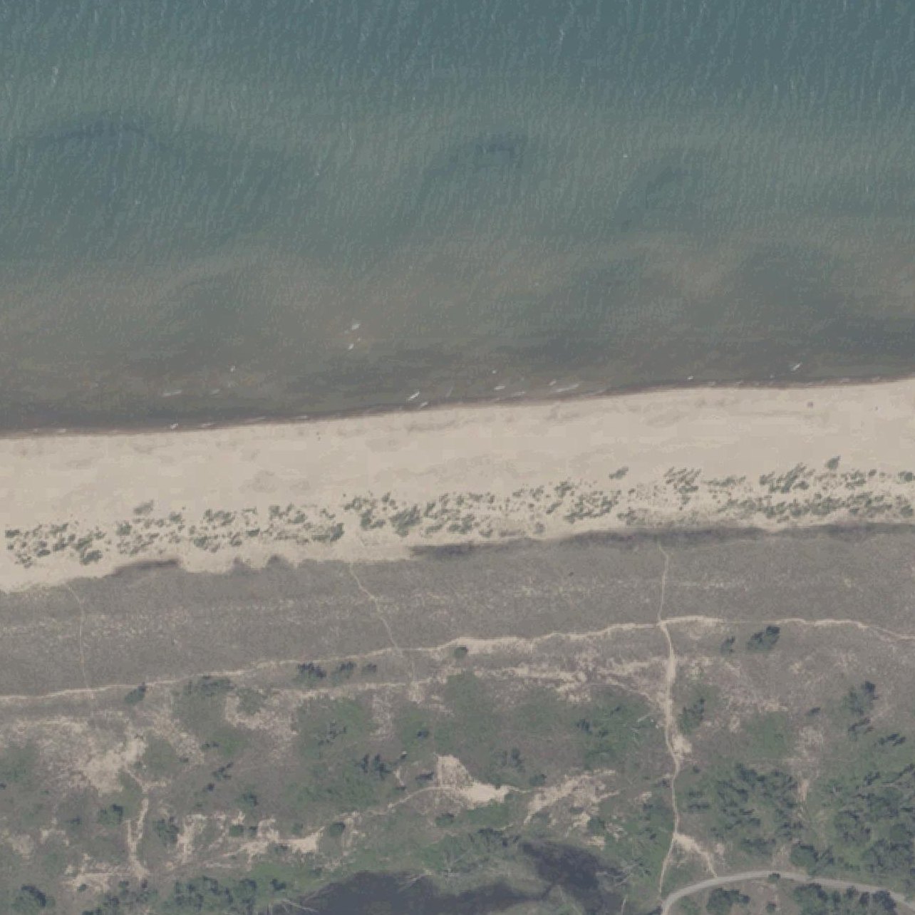 Aerial map of Marquette Park Beach