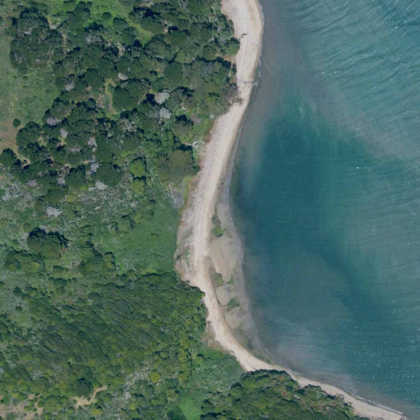 Aerial map of Marshall Beach