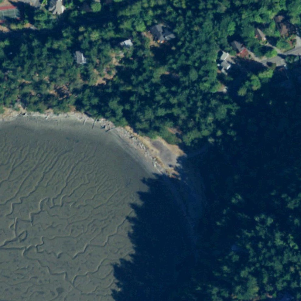 Aerial map of Martha's Beach