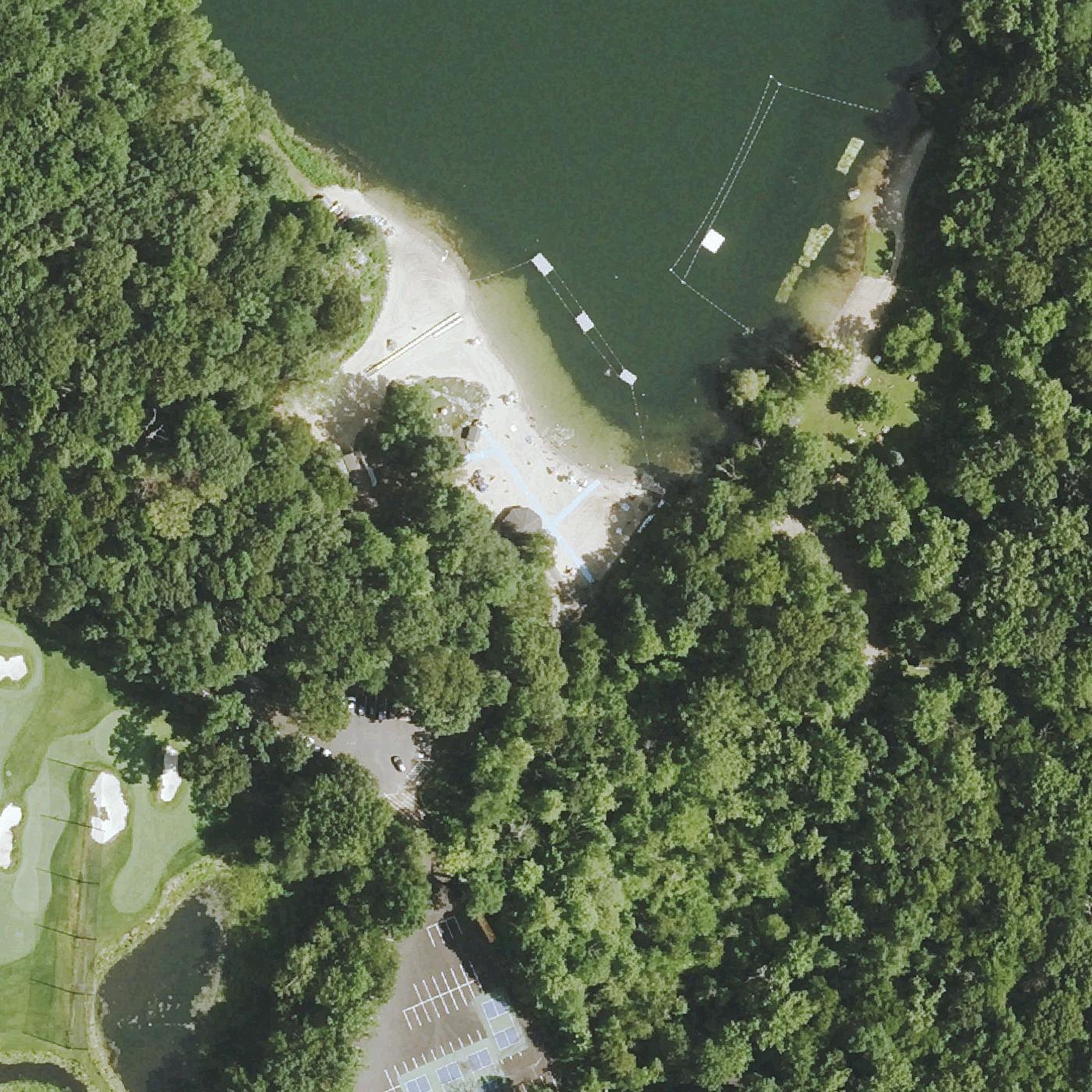 Aerial map of Martin Park Beach