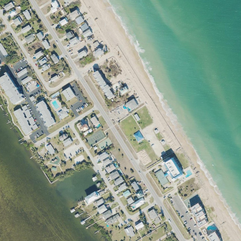 Aerial map of Mary McLeod Bethune Beach Park