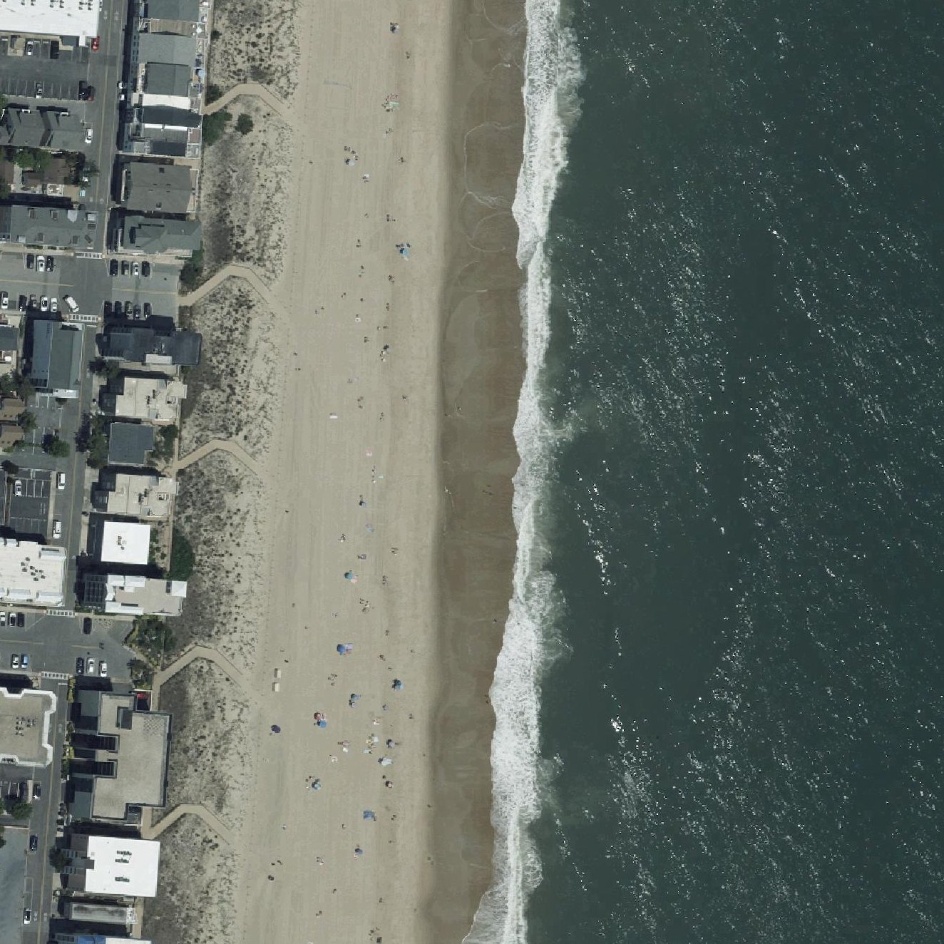 Aerial map of Maryland Beach