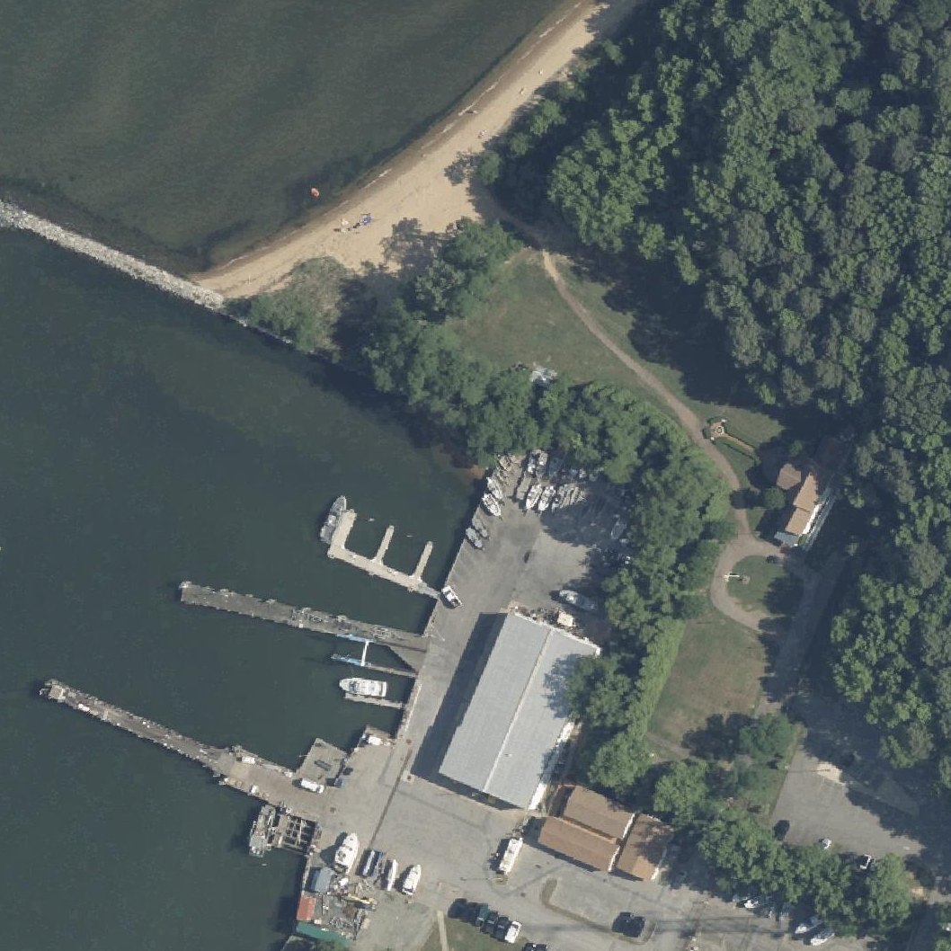Aerial map of Matapeake Clubhouse & Beach