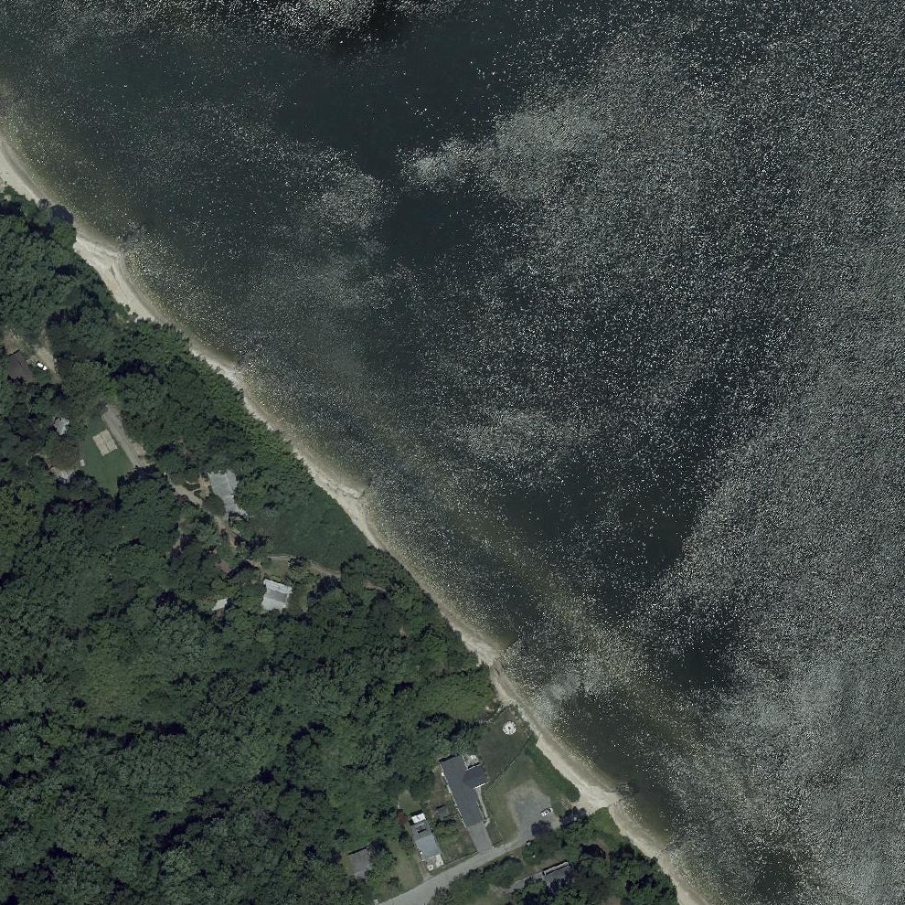 Aerial map of Matoaka Beach