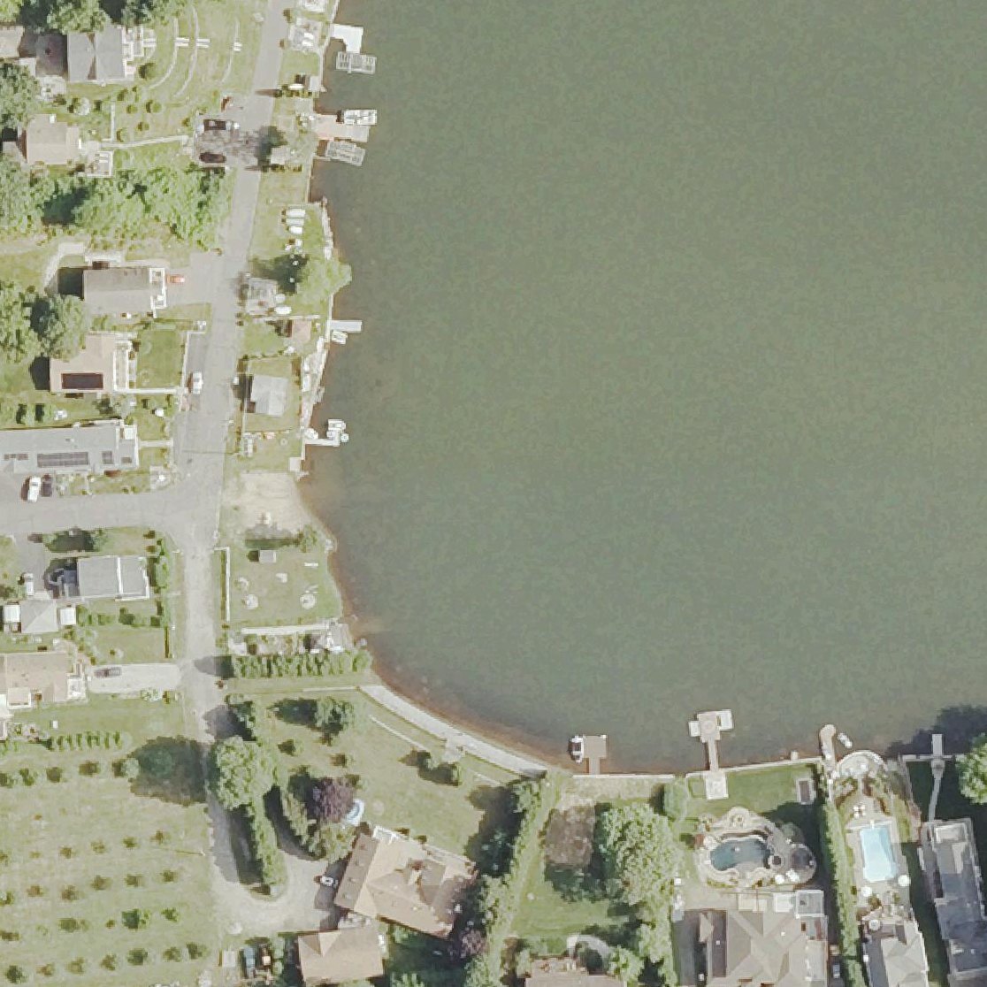 Aerial map of Mattatuck Beach