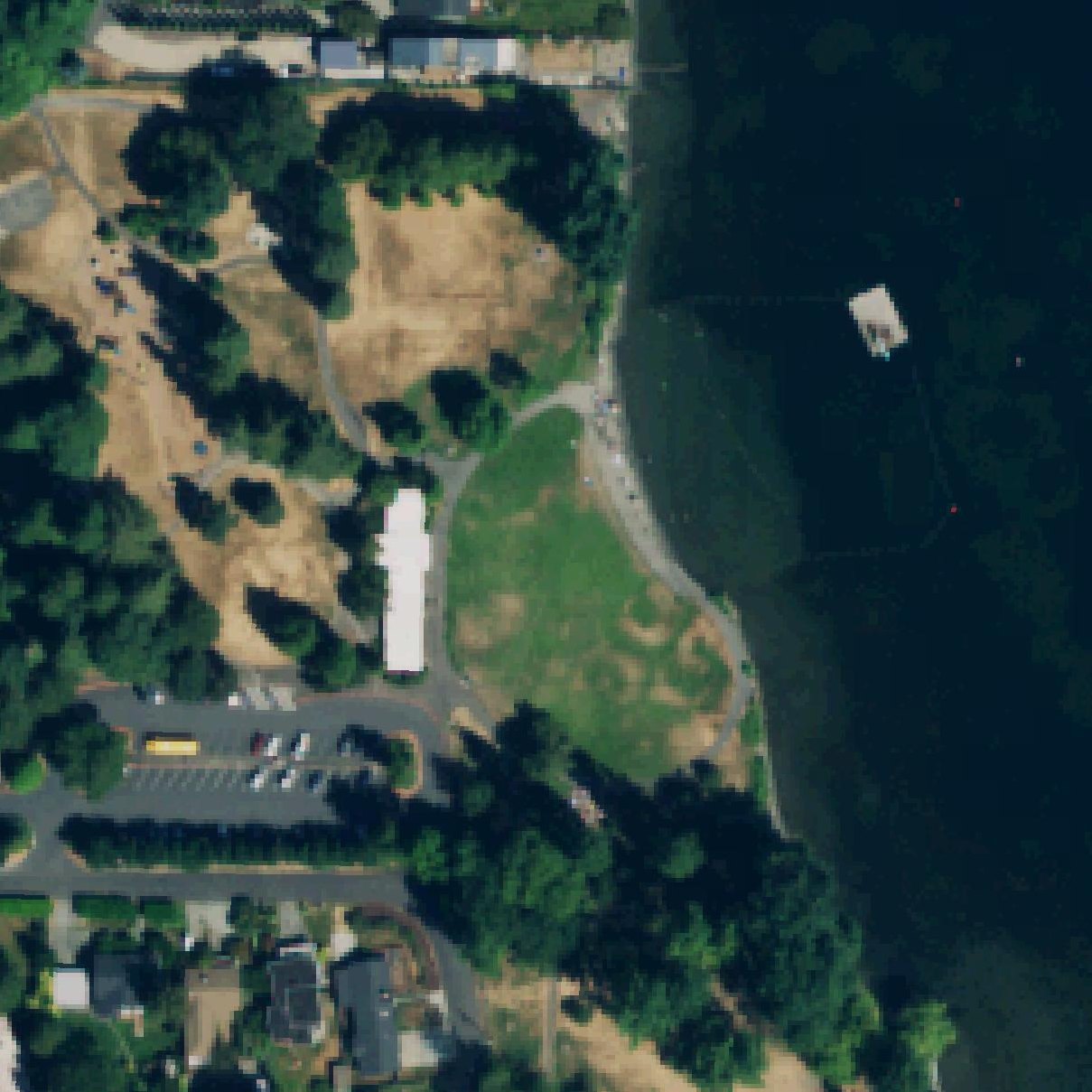 Aerial map of Matthews Beach