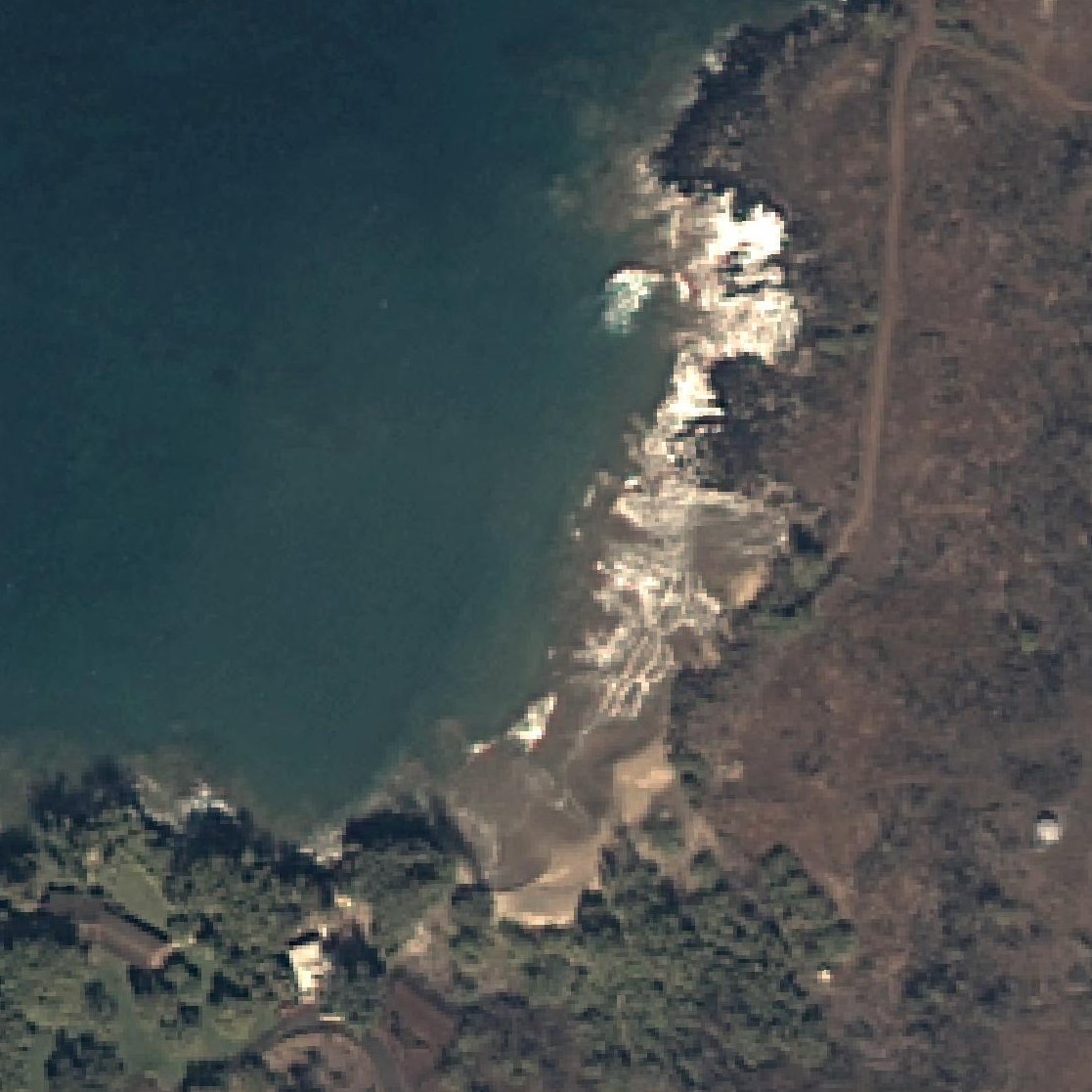 Aerial map of Mau'umae Beach