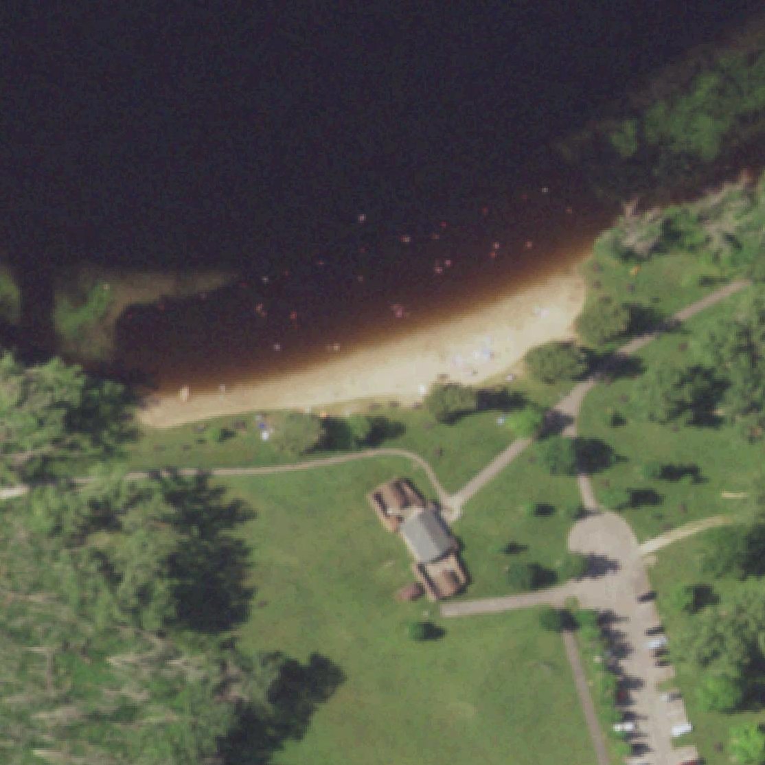 Aerial map of Mauthe Lake Beach