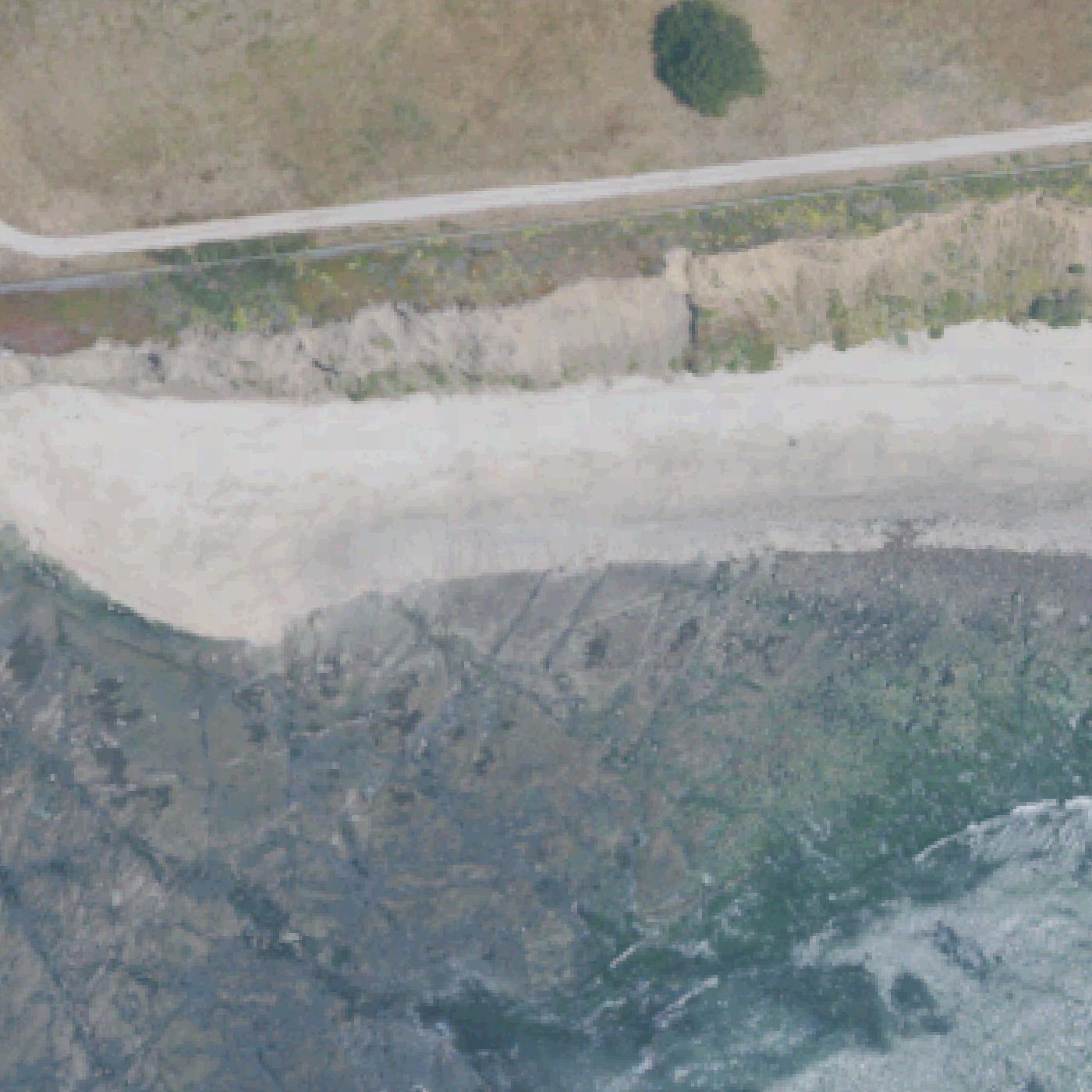 Aerial map of Mavericks Beach