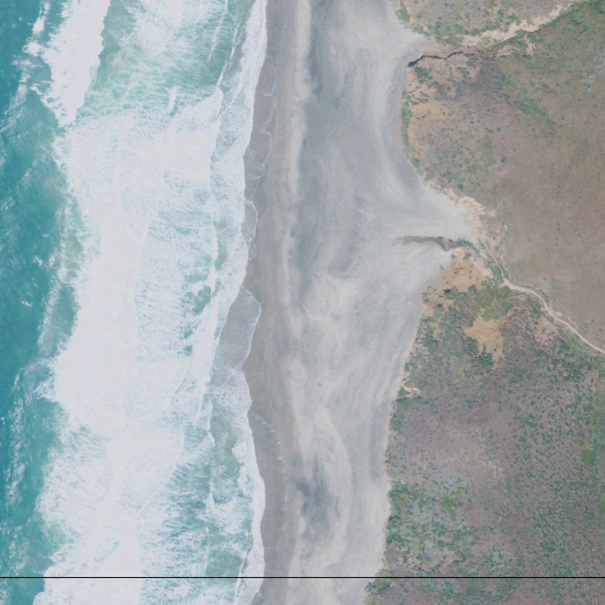 Aerial map of McClures Beach