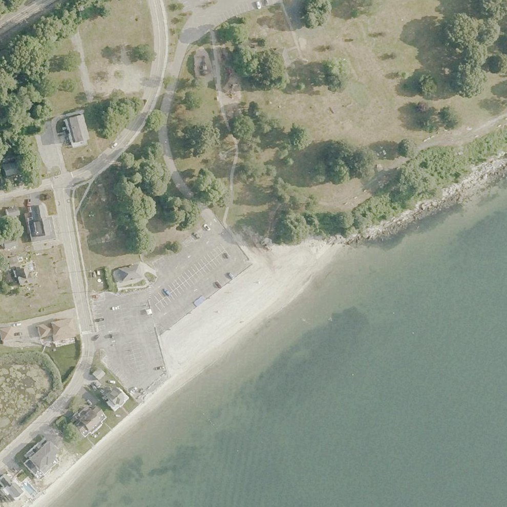 Aerial map of McCook's Beach