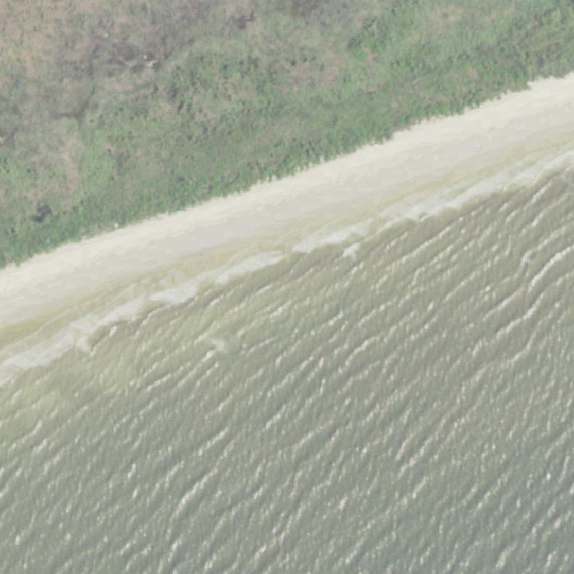 Aerial map of McFaddin Beach