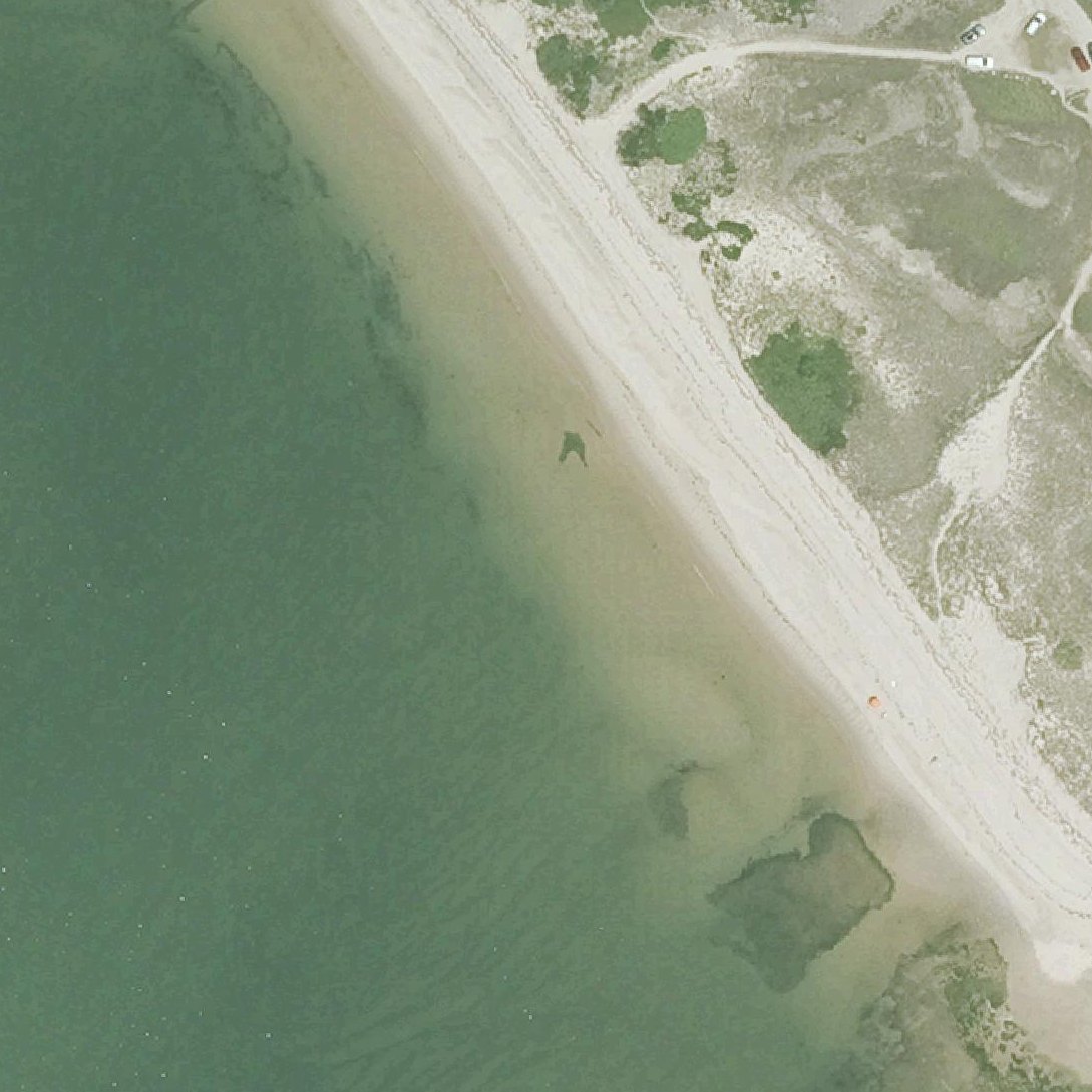 Aerial map of Meadow Avenue Beach