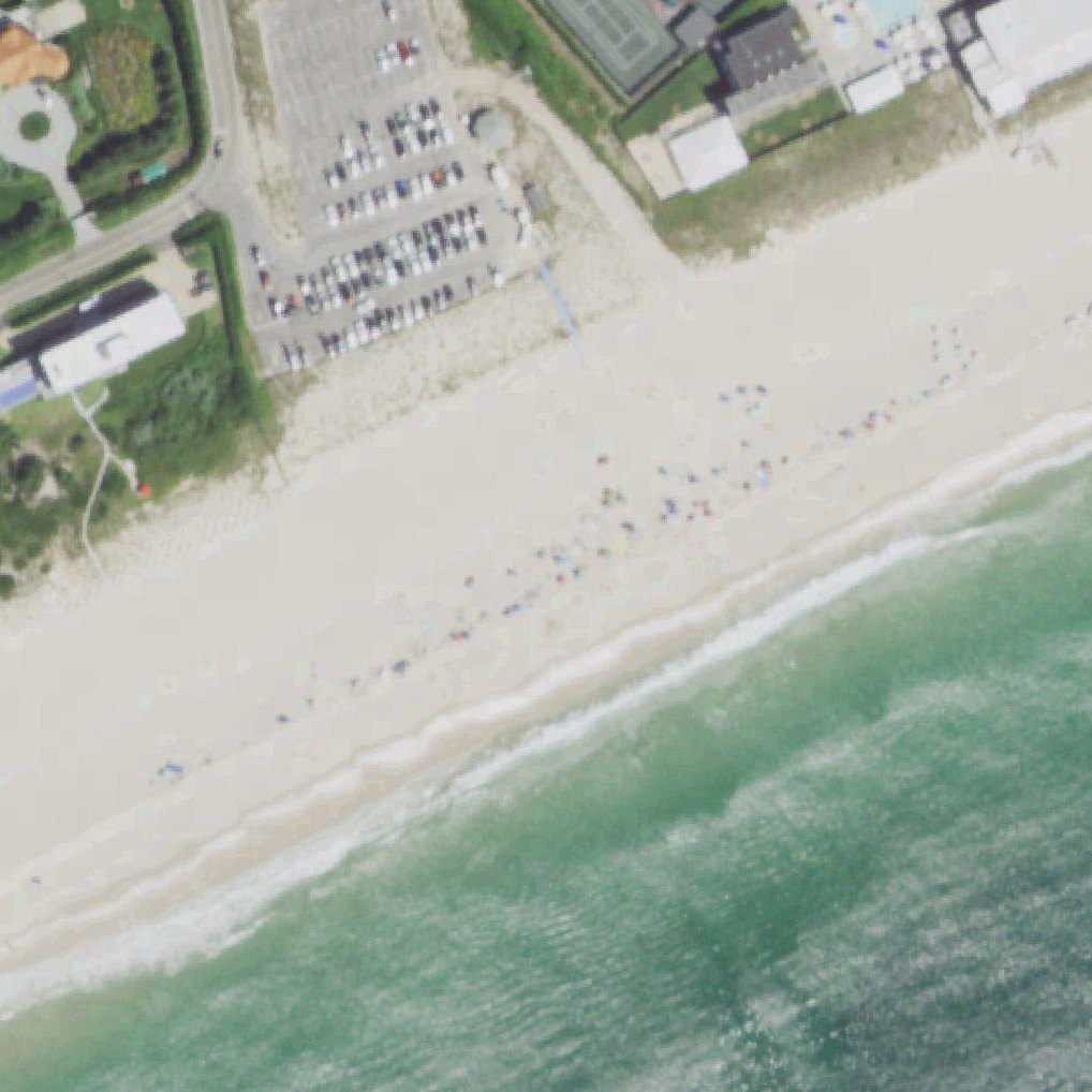 Aerial map of Mecox Beach