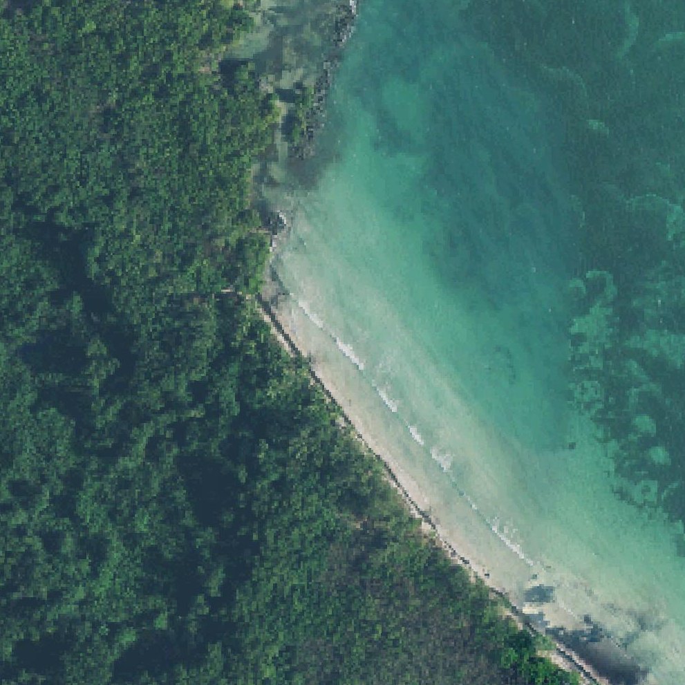 Aerial map of Medio Mundo Beach