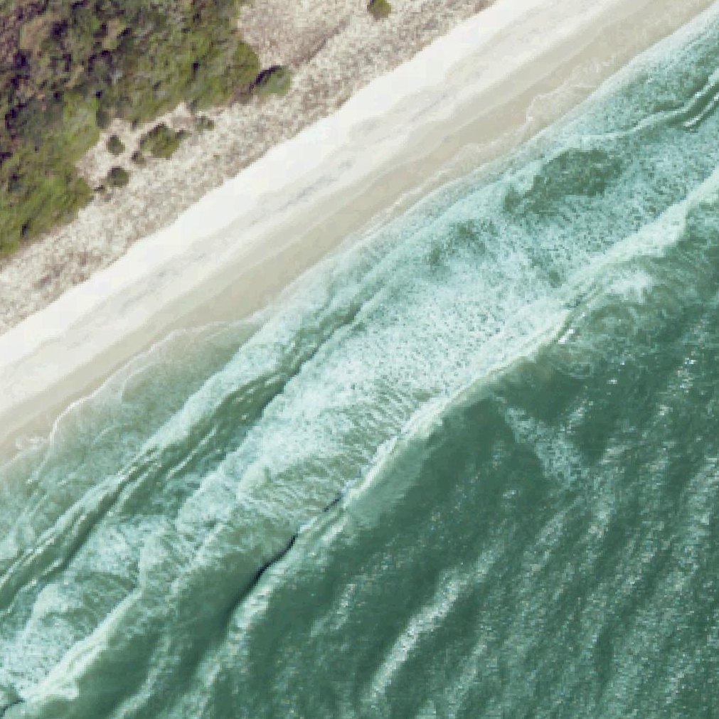 Aerial map of Meher Beach