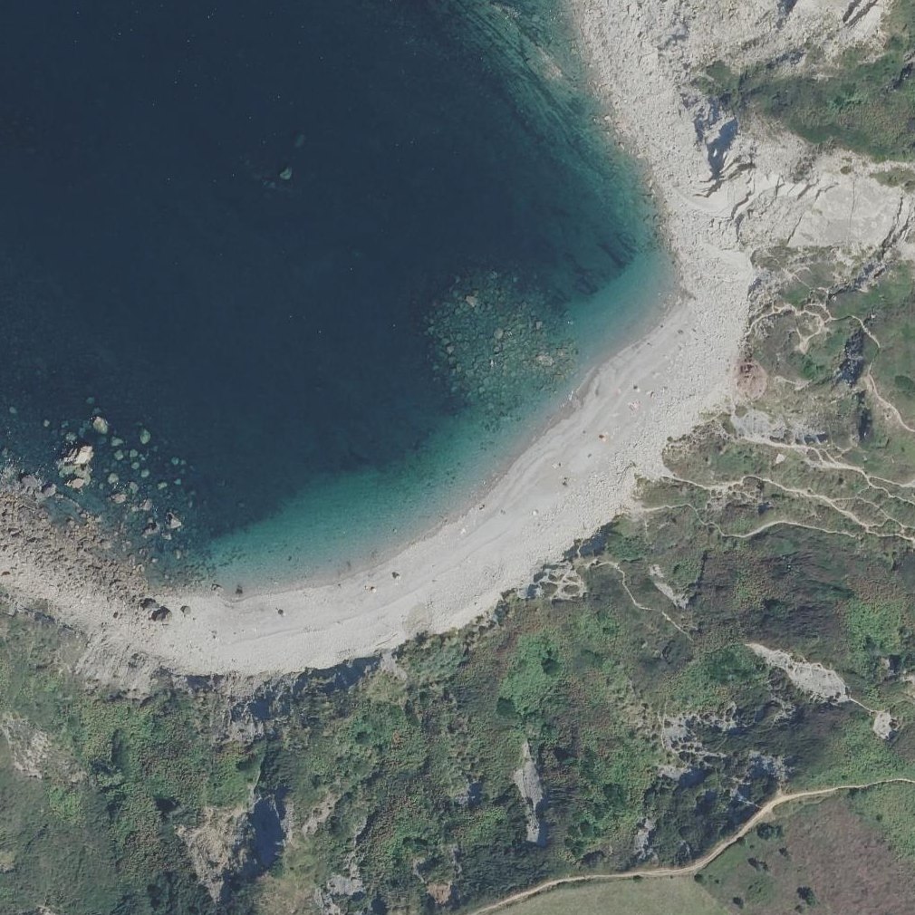 Aerial map of Meñakoz hondartza