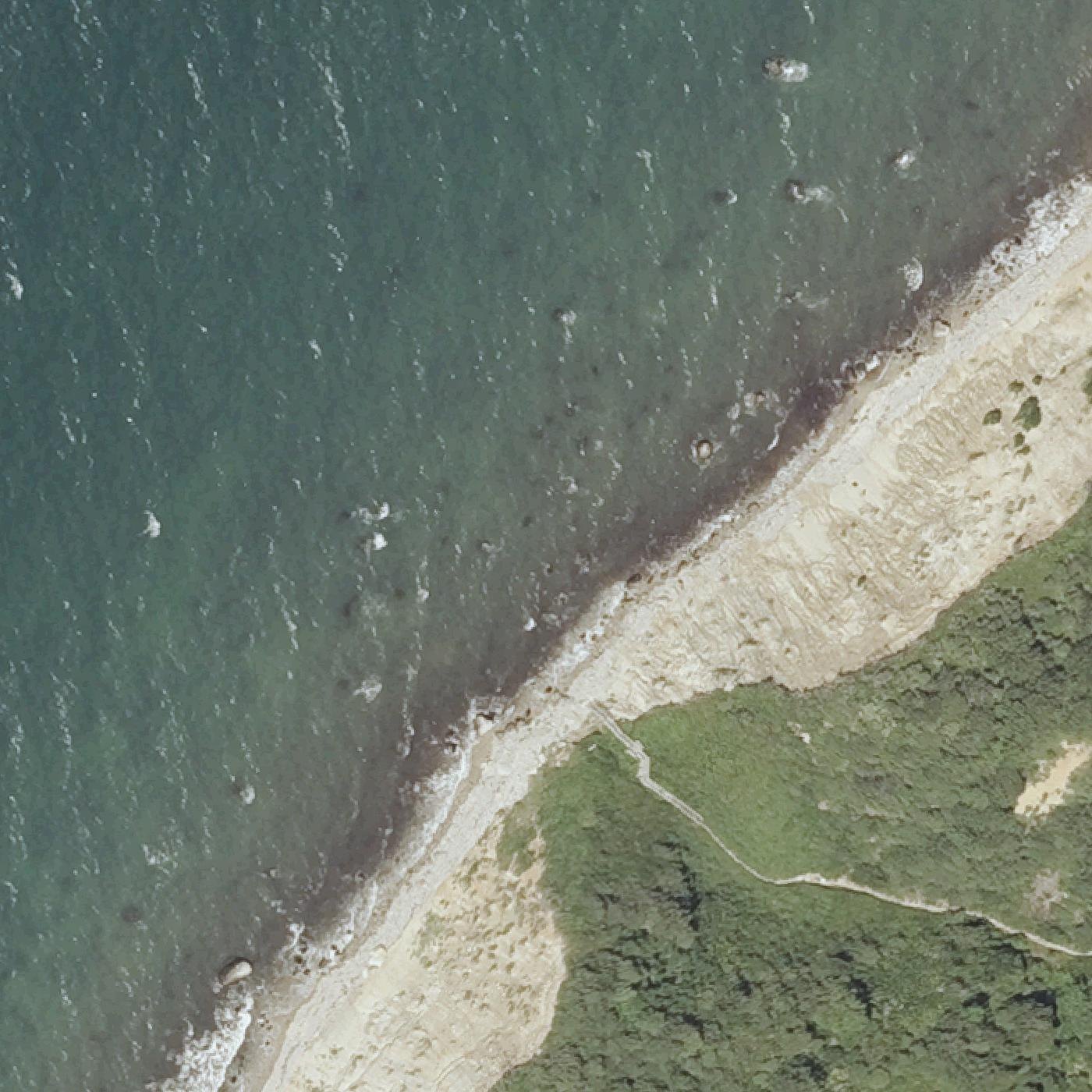 Aerial map of Menemsha Hills Reservation Beach