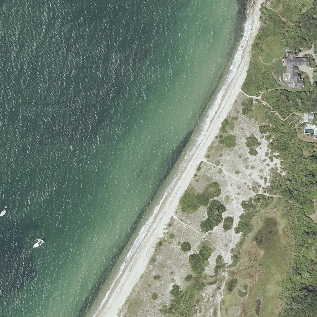 Aerial map of Menemsha Public Beach