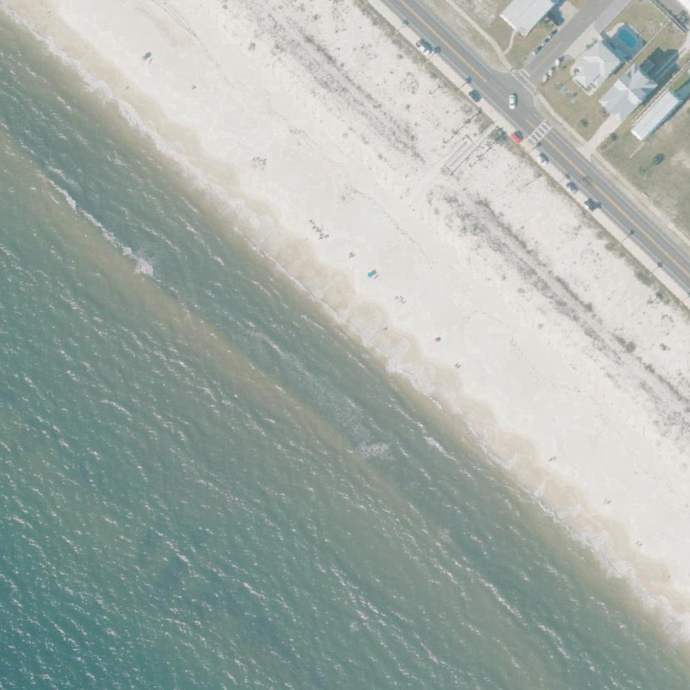 Aerial map of Mexico Beach