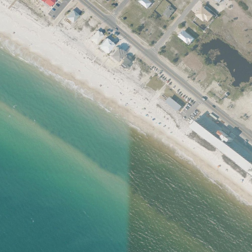 Aerial map of Mexico Beach Sunset Park