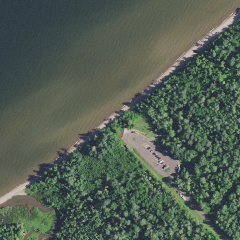 Aerial map of Meyers Beach
