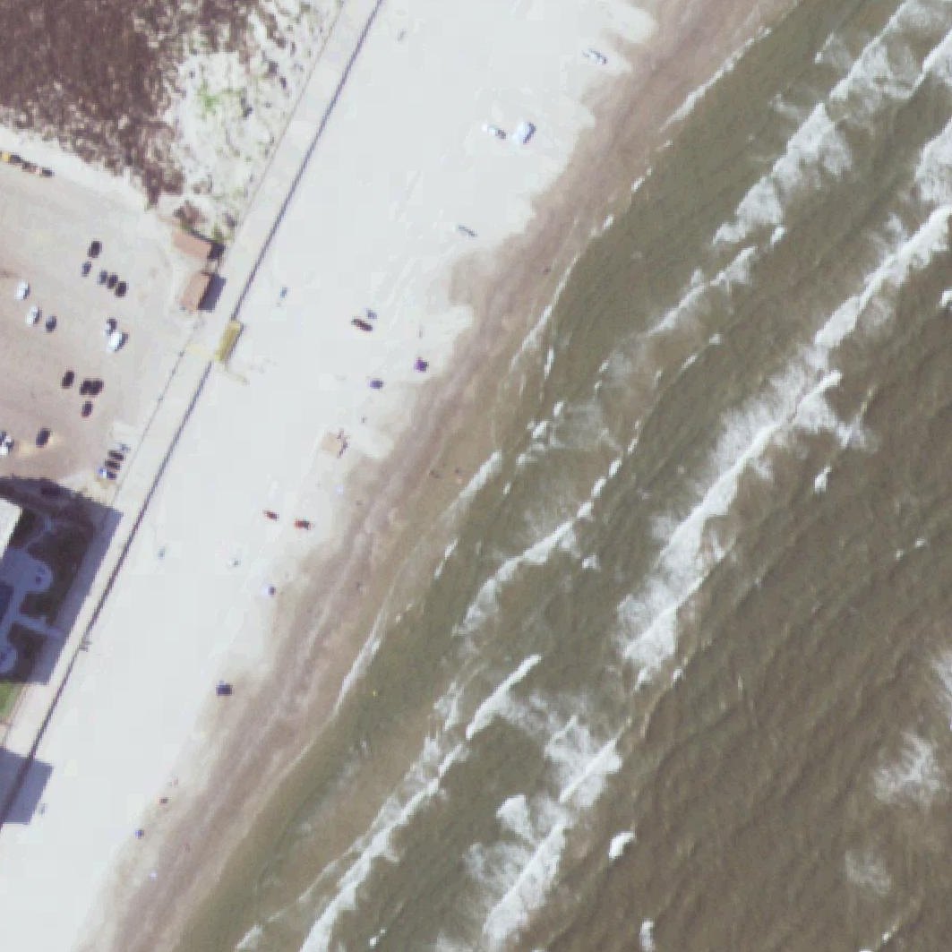 Aerial map of Michael J. Ellis Beach and Seawall