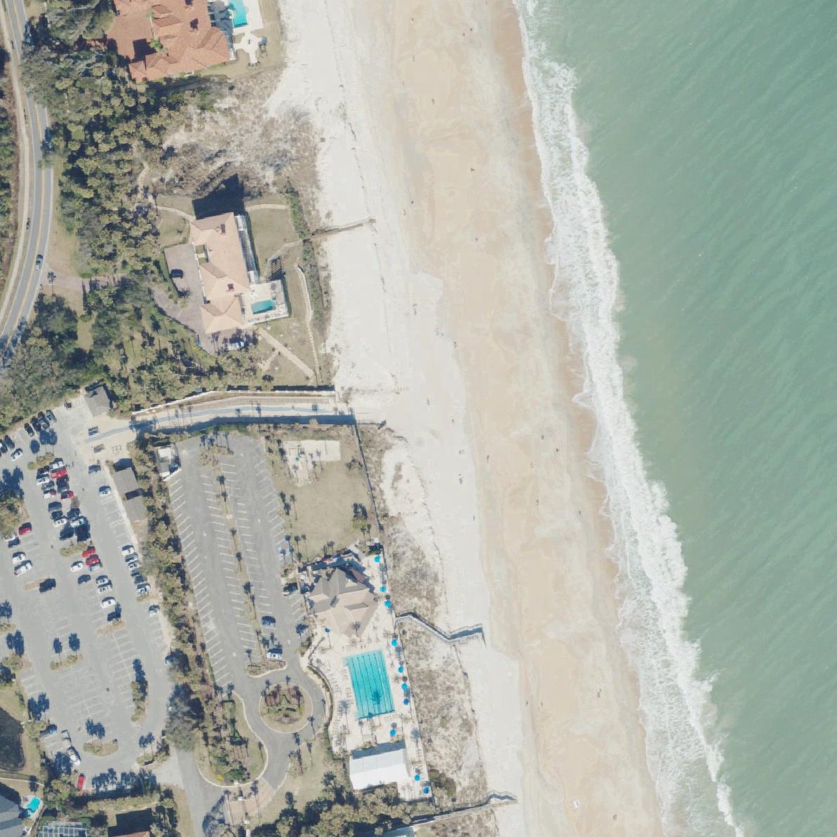 Aerial map of Mickler Beach