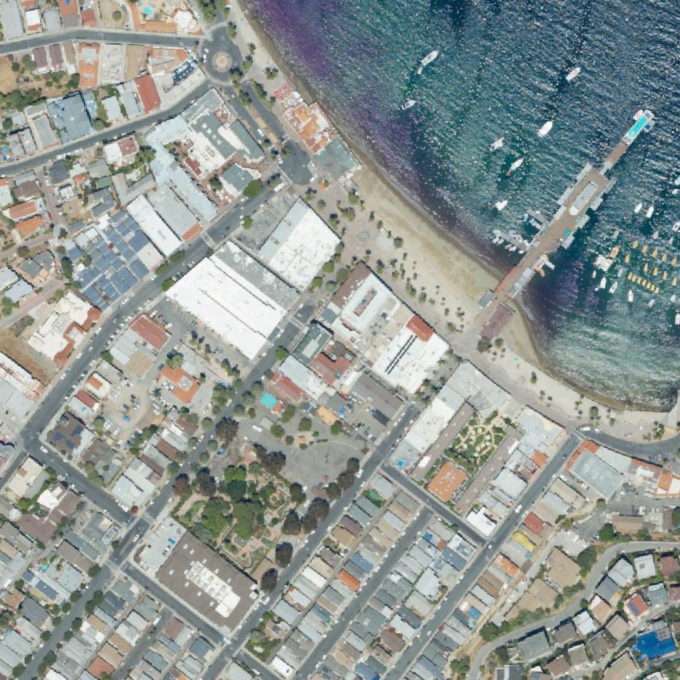 Aerial map of Middle Beach
