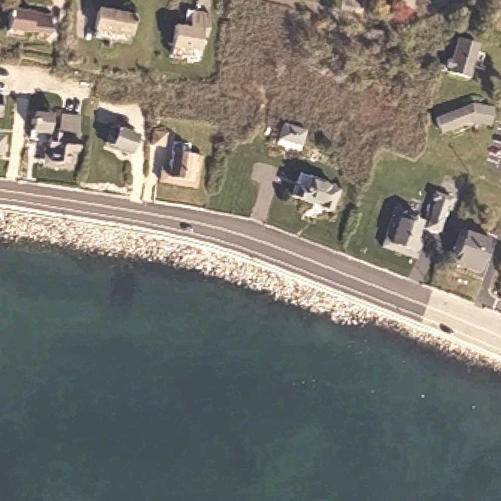Aerial map of Middle Beach
