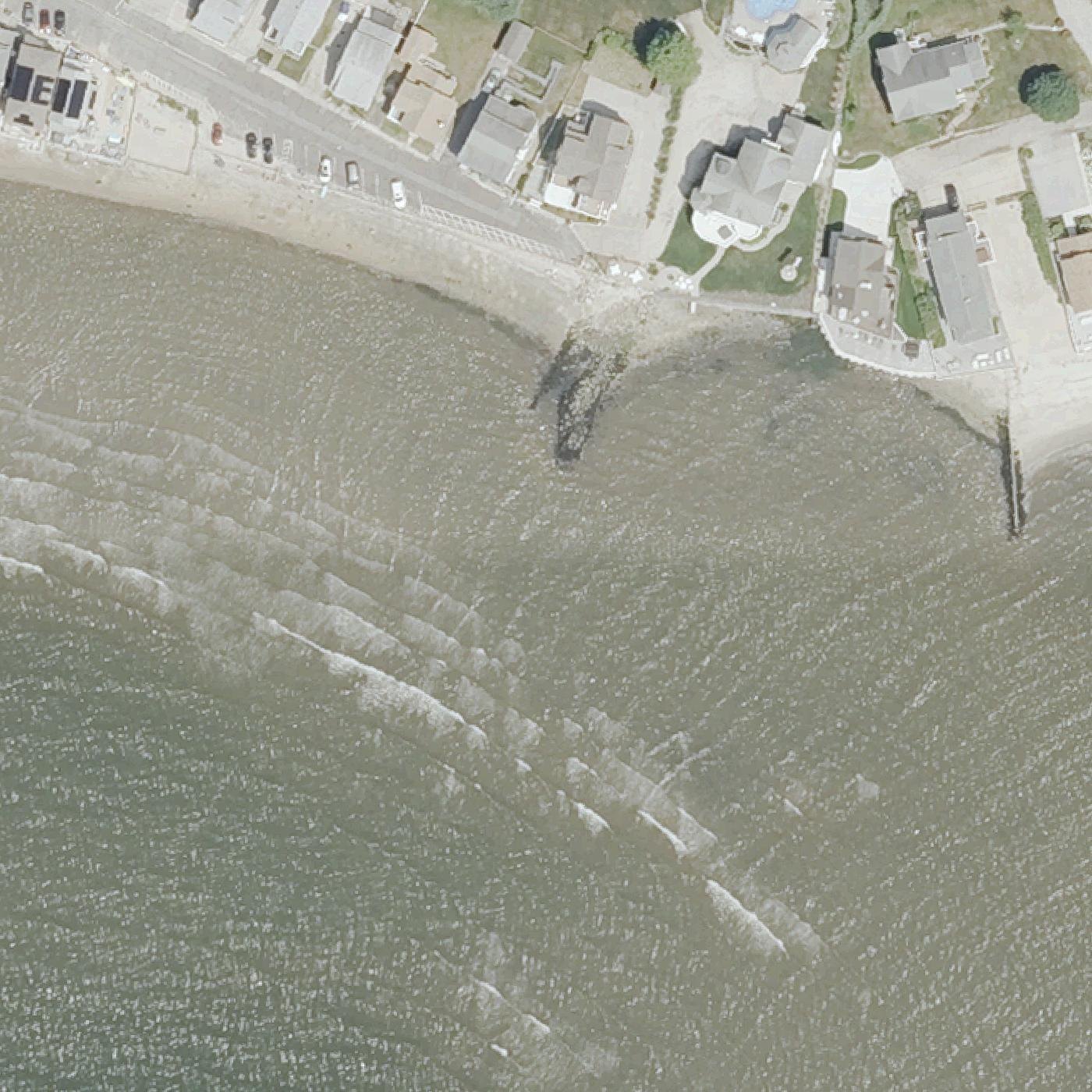 Aerial map of Middle Beach