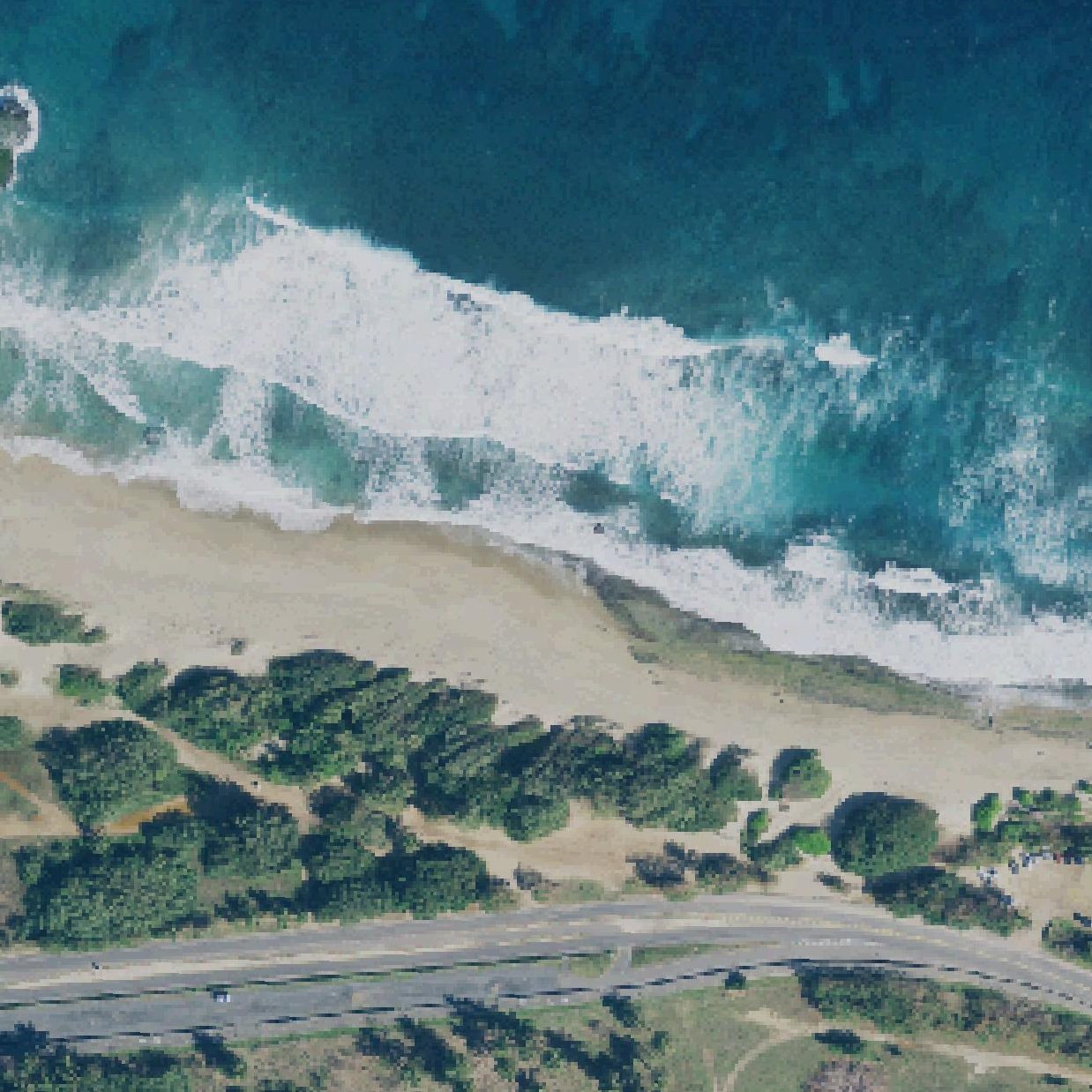 Aerial map of Middles Beach