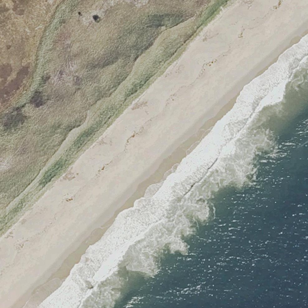 Aerial map of Mile Beach