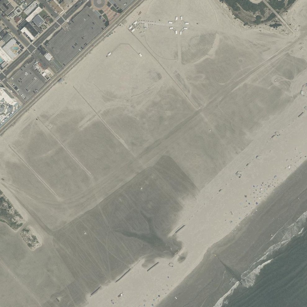 Aerial map of Mile Beach