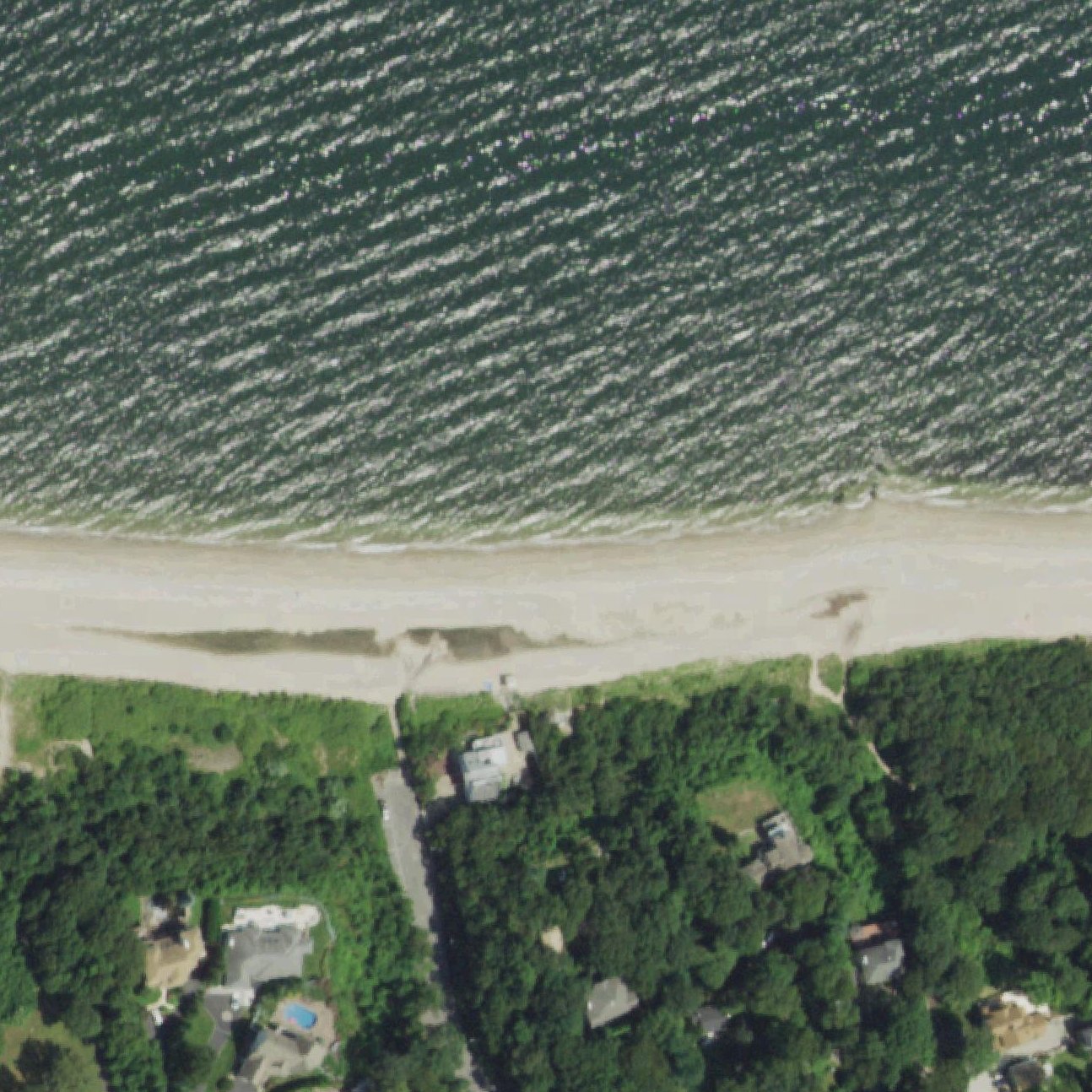 Aerial map of Miller Place Beach