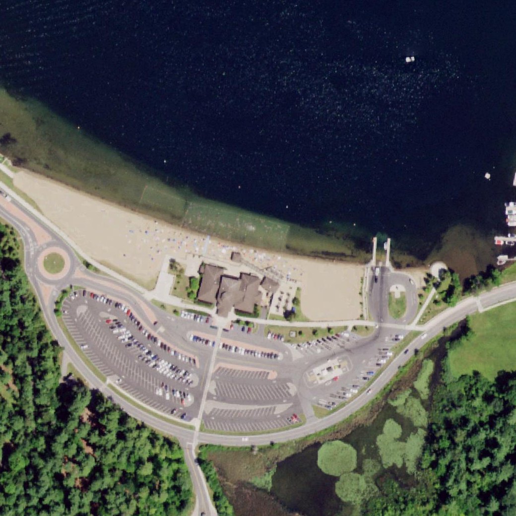Aerial map of Million Dollar Beach
