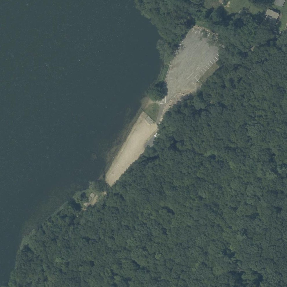 Aerial map of Mine Hill Beach