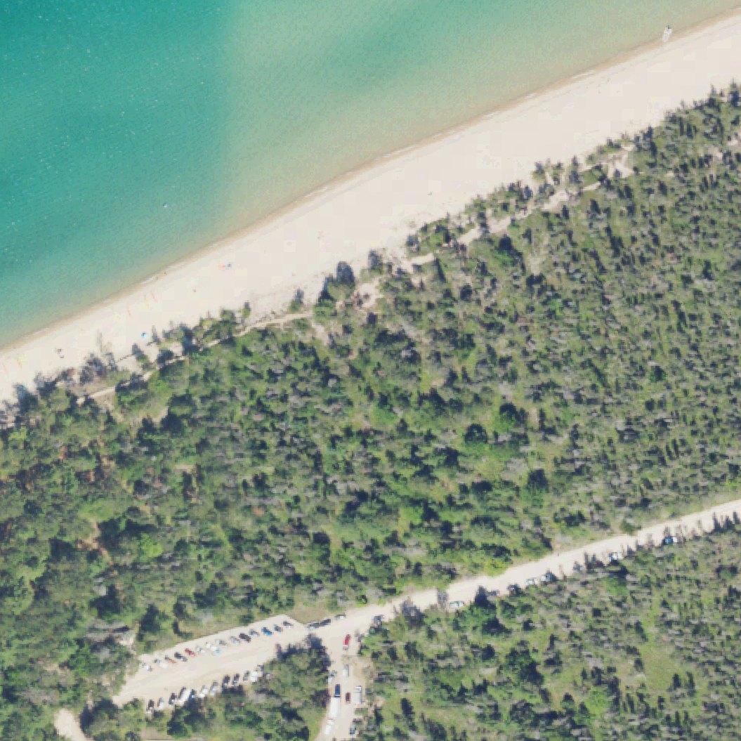 Aerial map of Miners Beach