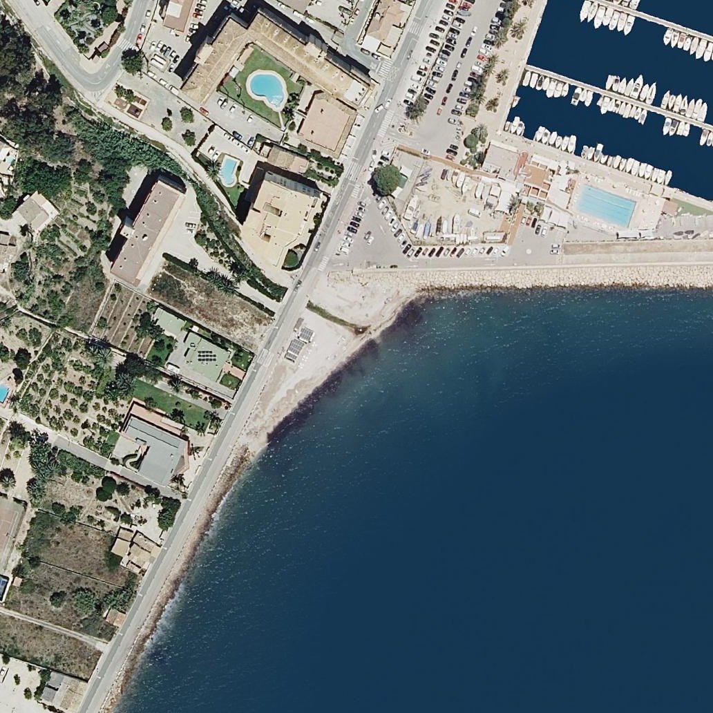 Aerial map of Mini Playa Altea