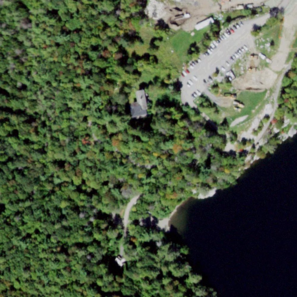 Aerial map of Minnewaska Lake Beach